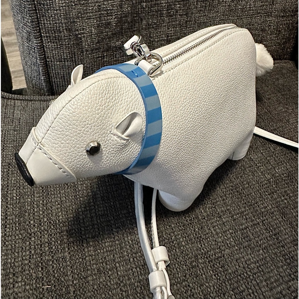Kate spade polar bear purse all leather NWT Collectors items retail $500